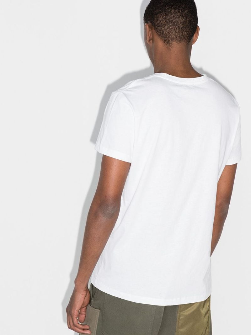 Contrast Flocked Logo T-shirt