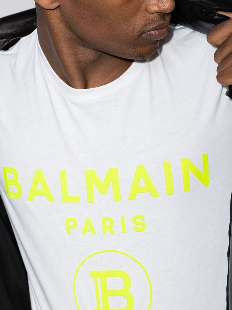 Contrast Flocked Logo T-shirt