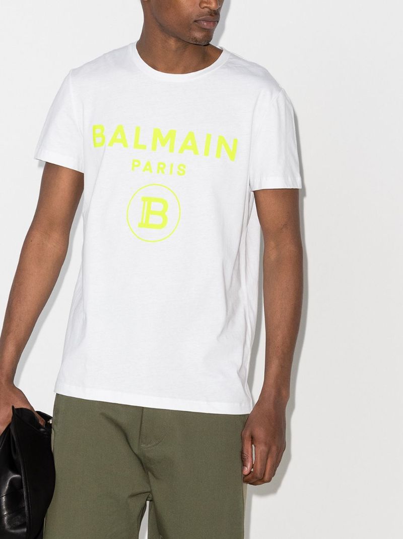 Contrast Flocked Logo T-shirt