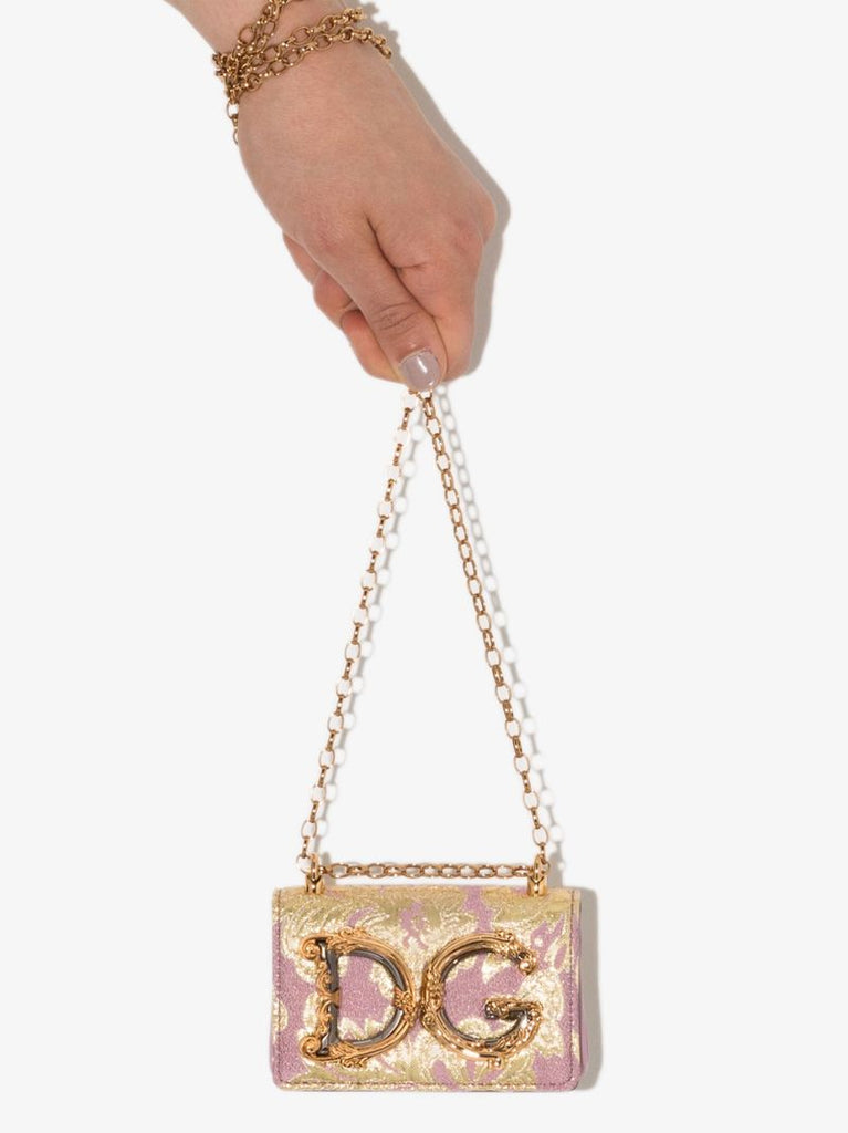 Micro Dg Girls Floral LamÃ_x0083_Â© Brocade Bag