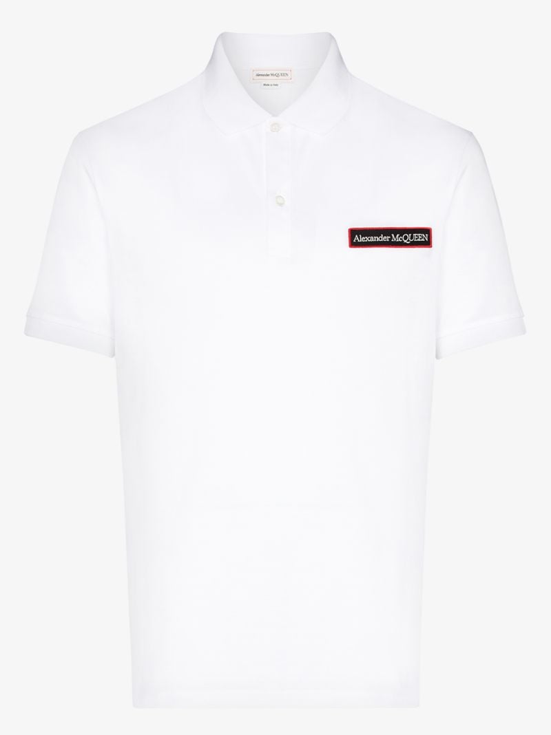 Logo Patch Cotton Polo Shirt