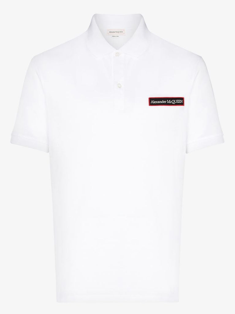 Logo Patch Cotton Polo Shirt
