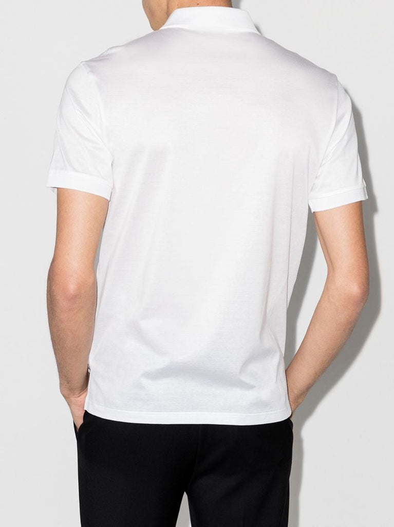 Logo Patch Cotton Polo Shirt