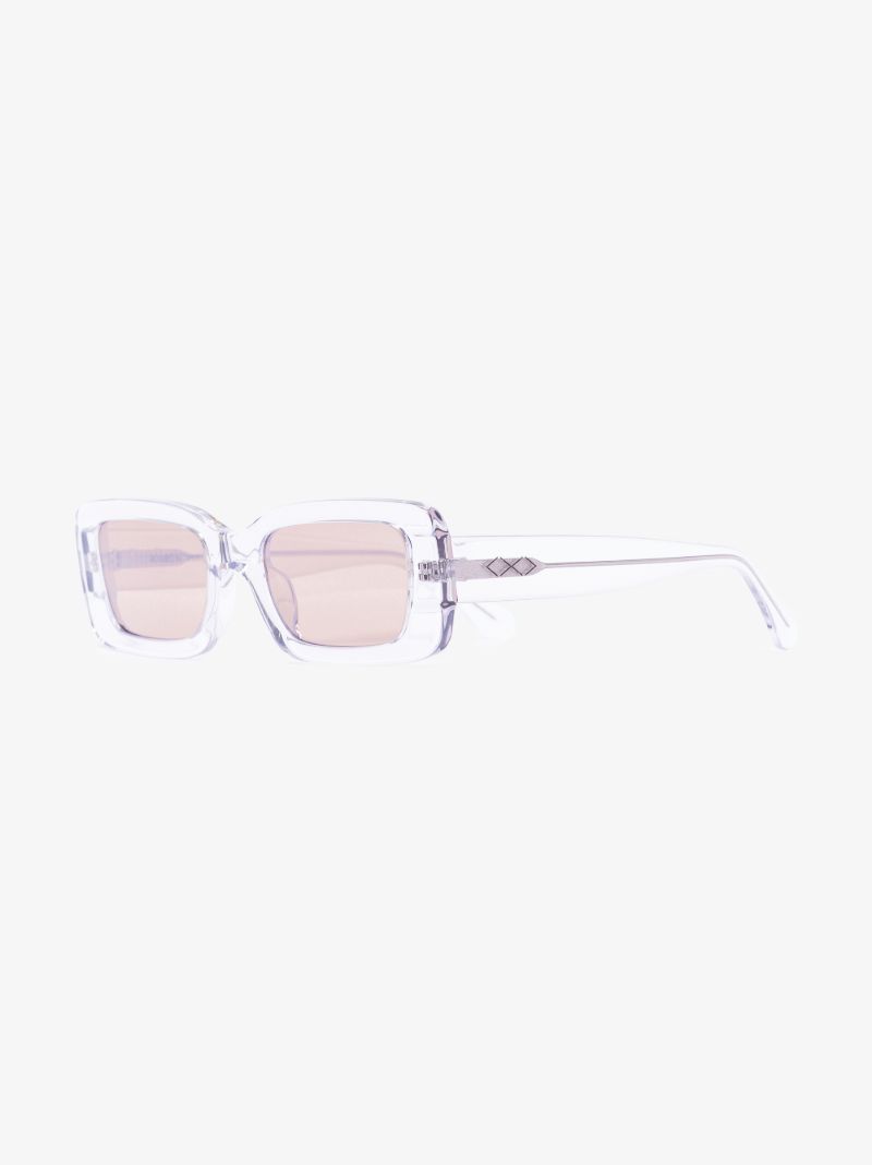 Clear Kenny Rectangular Sunglasses