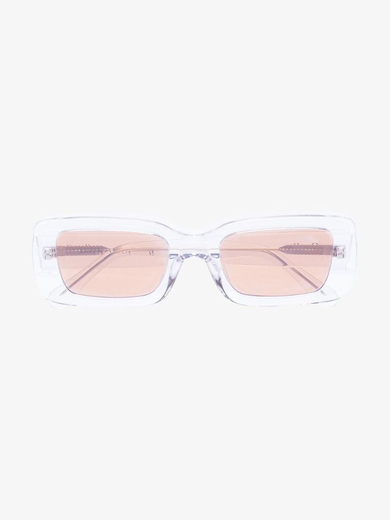 Clear Kenny Rectangular Sunglasses