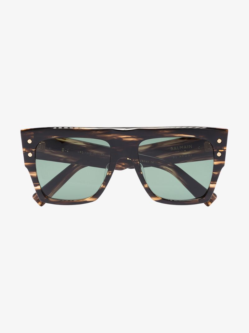 Brown B-i Tortoiseshell Square Sunglasses