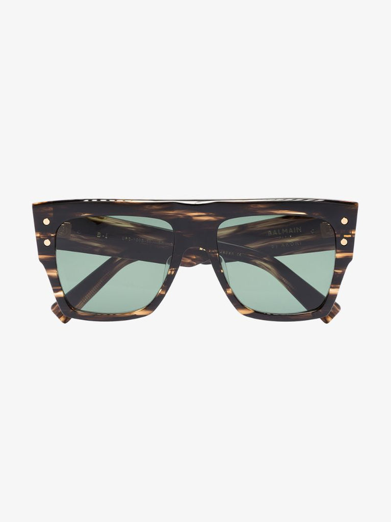 Brown B-i Tortoiseshell Square Sunglasses