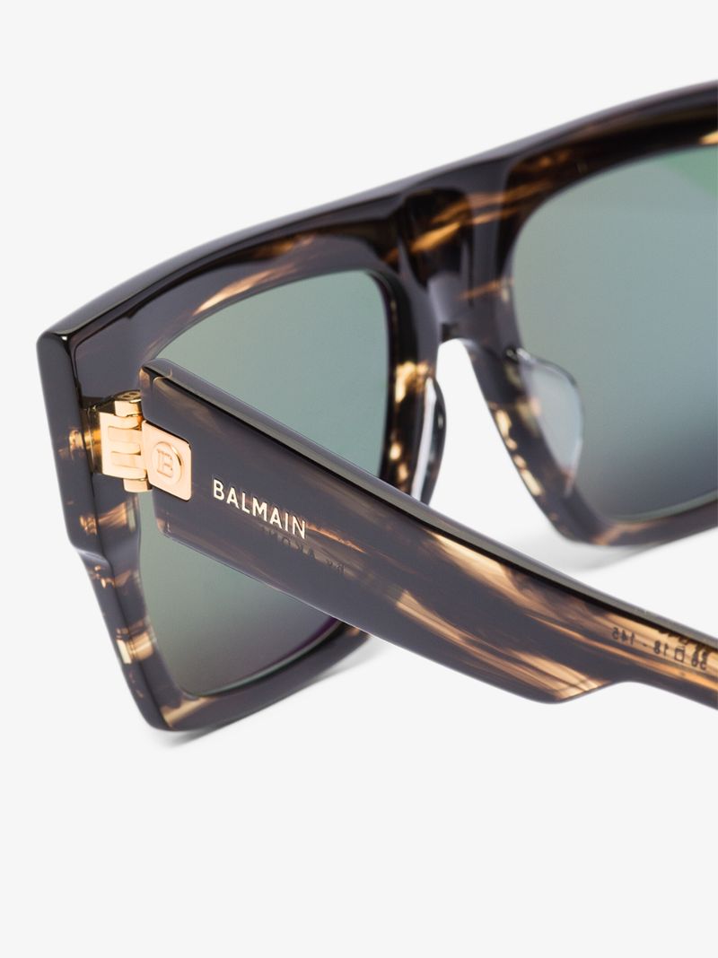Brown B-i Tortoiseshell Square Sunglasses