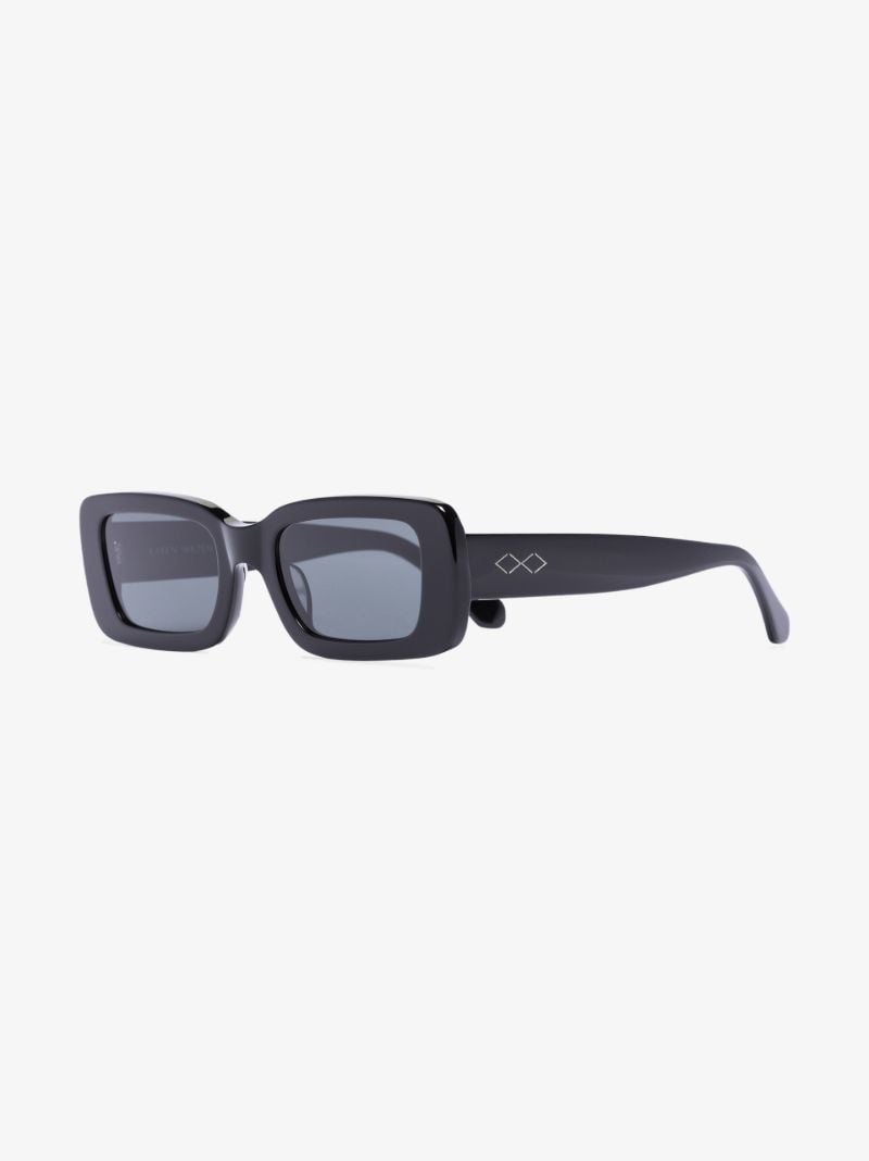 Black Kenny Rectangular Sunglasses