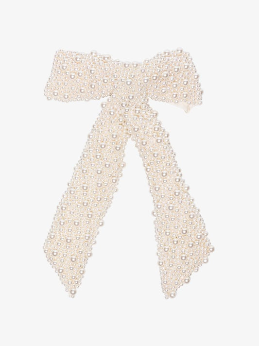 White Bailey Bow Hair Clip