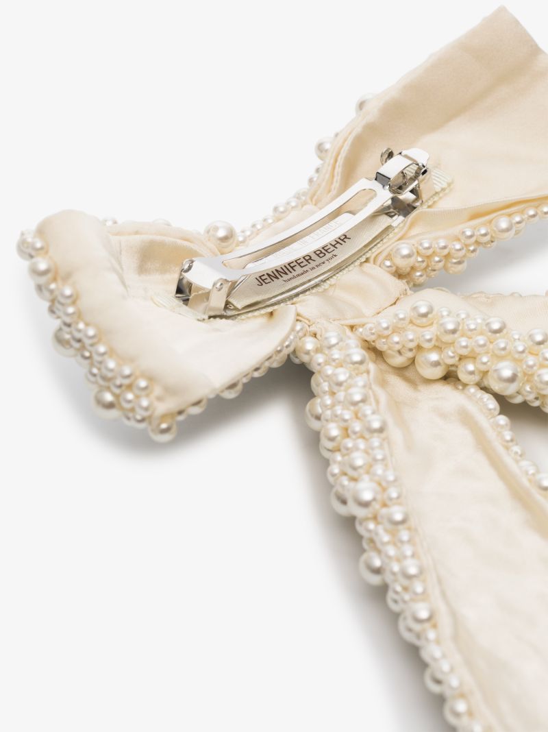 White Bailey Bow Hair Clip
