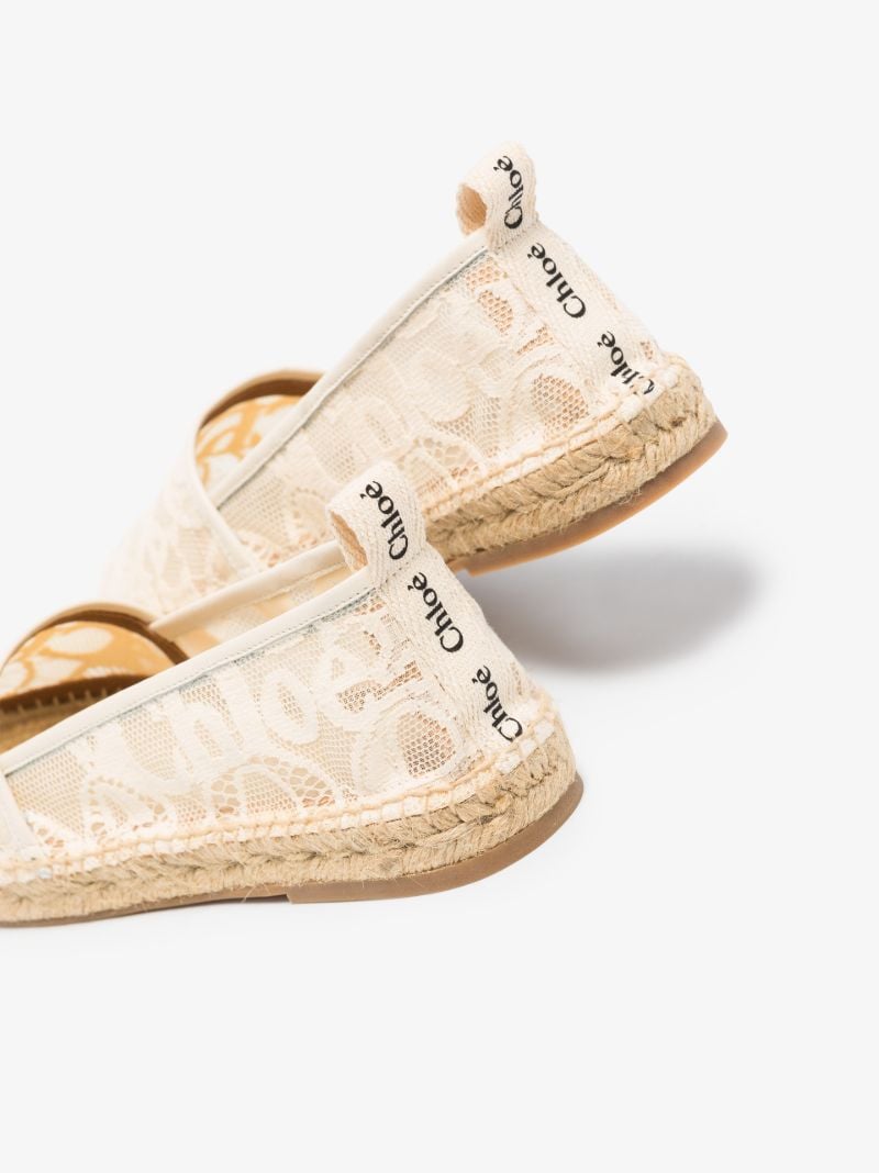 Neutral Woody Lace Espadrilles