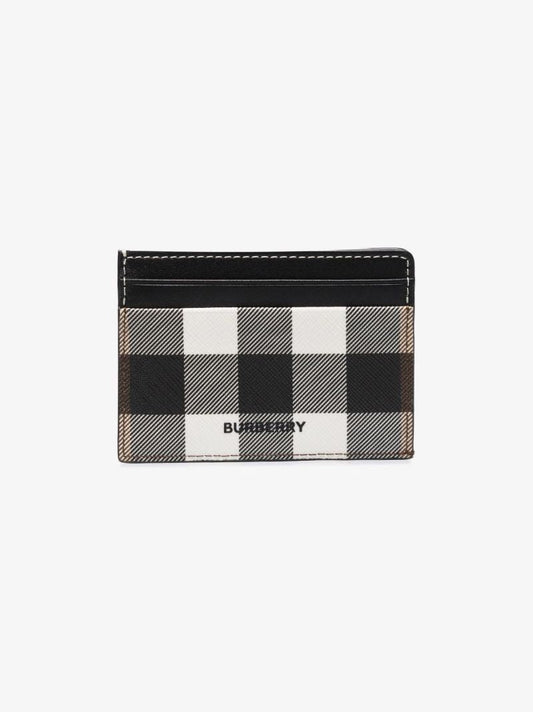 Black and White Kier House Check Card Holder