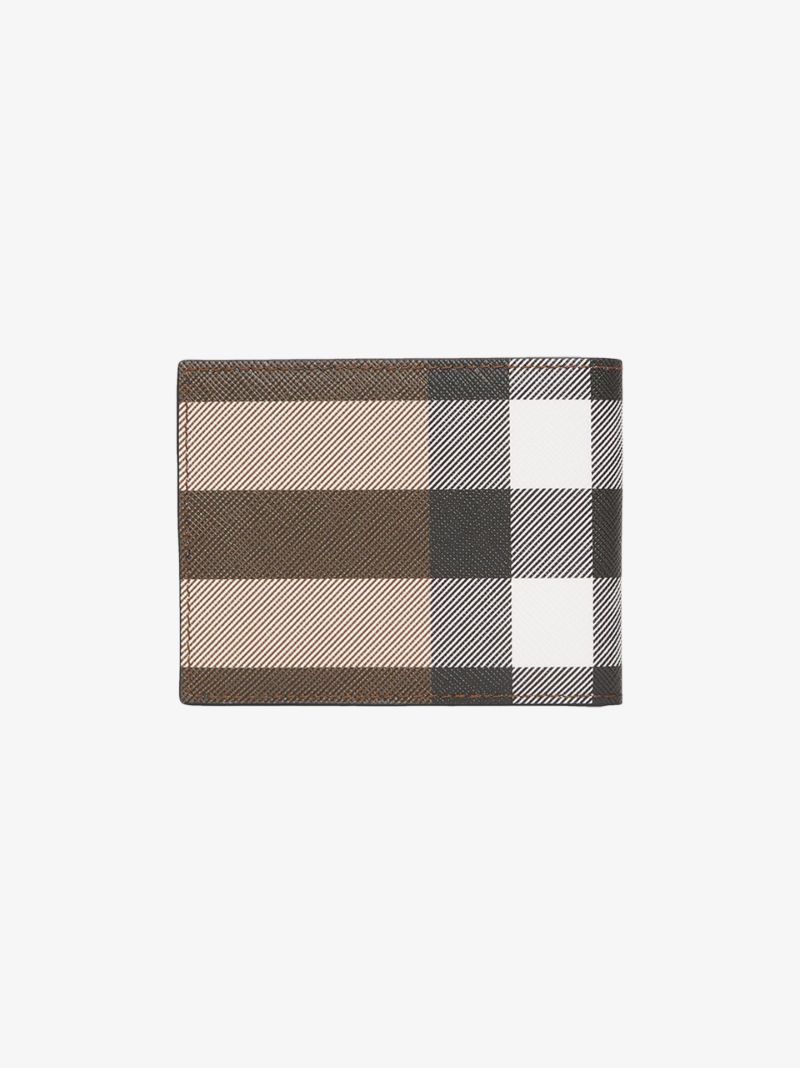 Brown Kier House Check Bifold Wallet