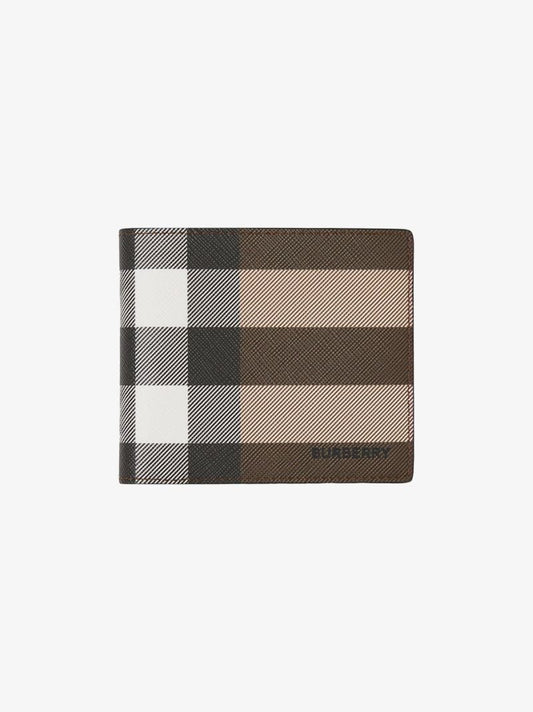 Brown Kier House Check Bifold Wallet