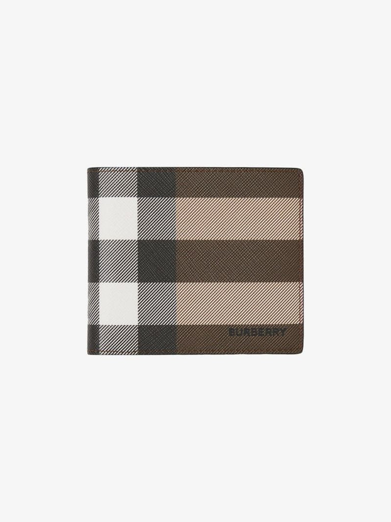 Brown Kier House Check Bifold Wallet