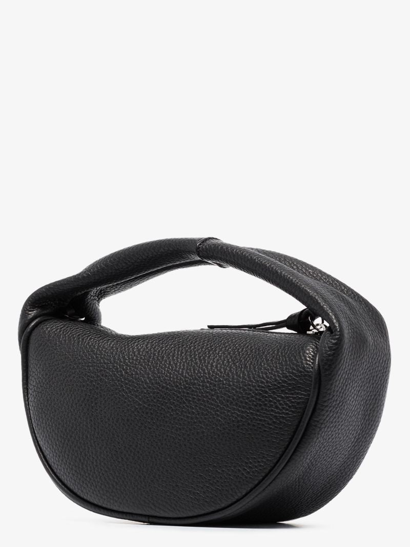 Black Baby Cush Leather Shoulder Bag