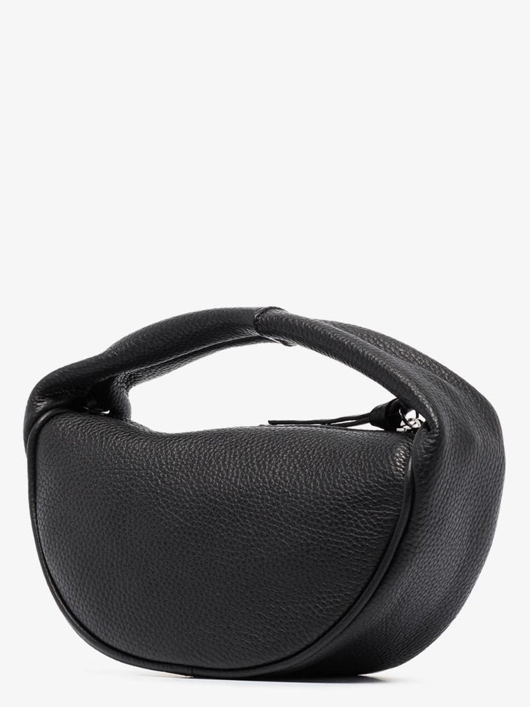 Black Baby Cush Leather Shoulder Bag