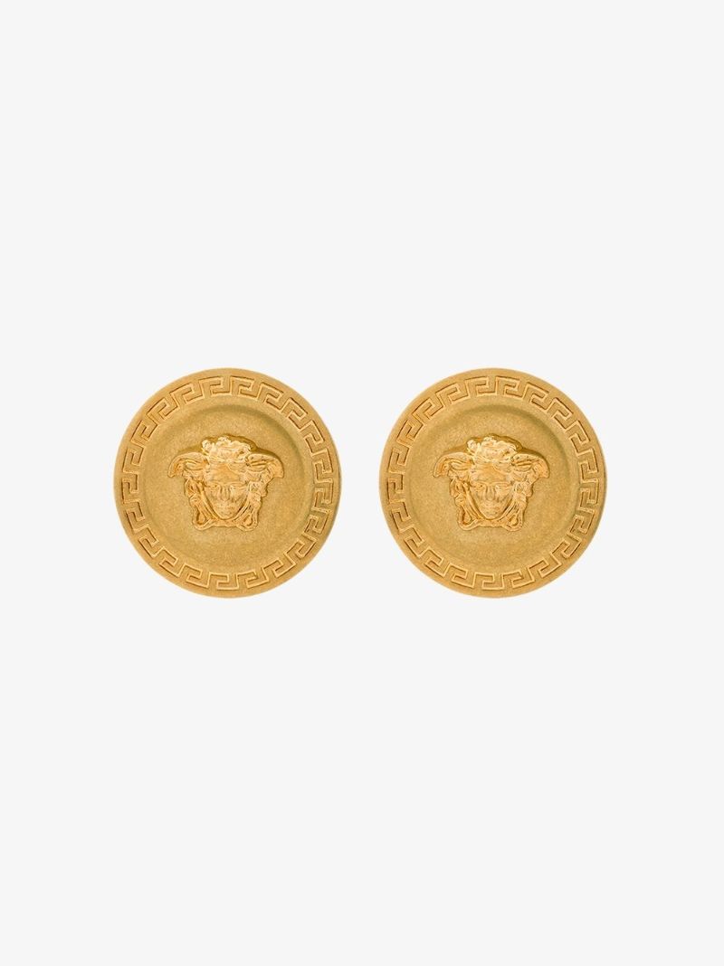 Gold-tone Tribute Medusa Stud Earrings