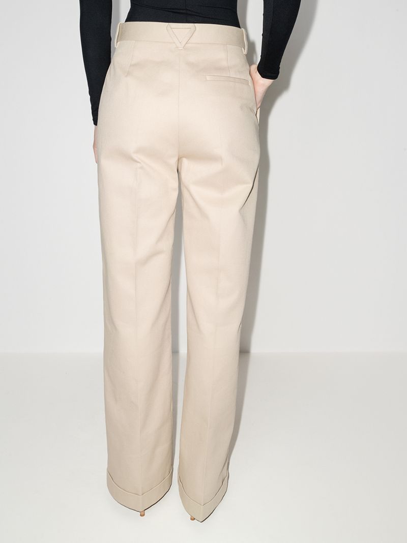 Wide Leg Cotton Trousers