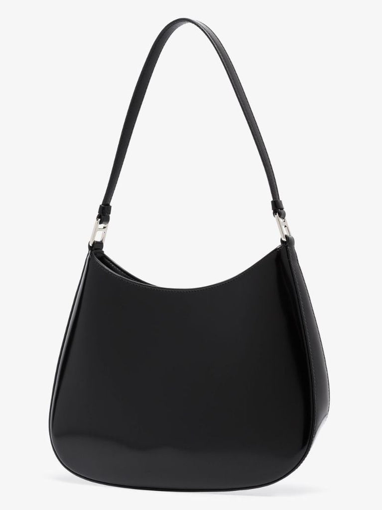 Black Cleo Leather Shoulder Bag