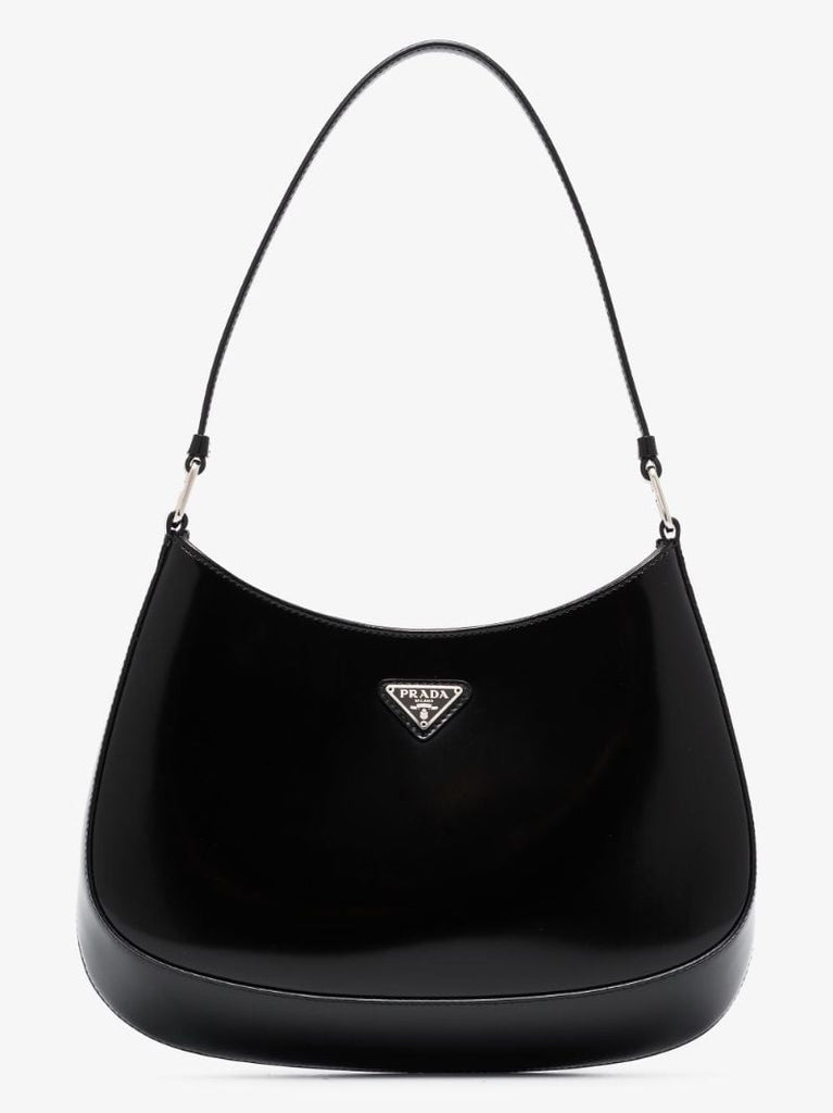 Black Cleo Leather Shoulder Bag