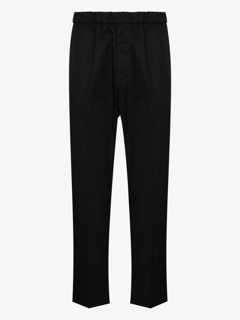 Cropped Cotton Trousers