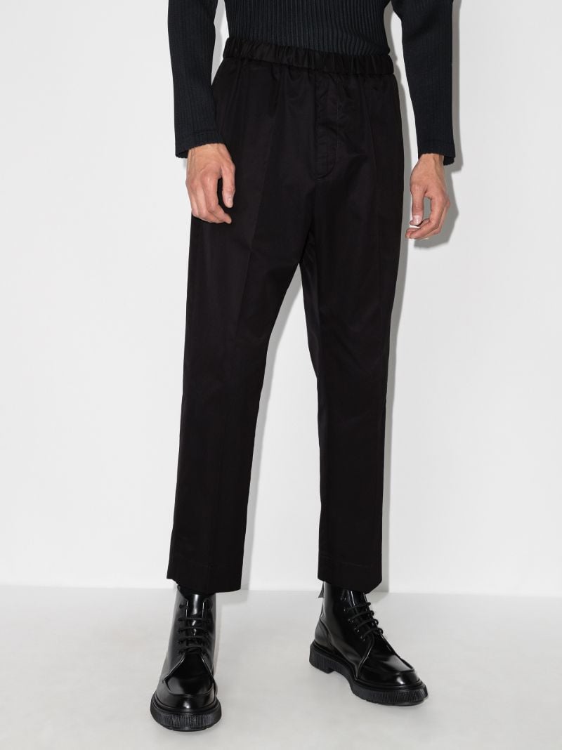 Cropped Cotton Trousers