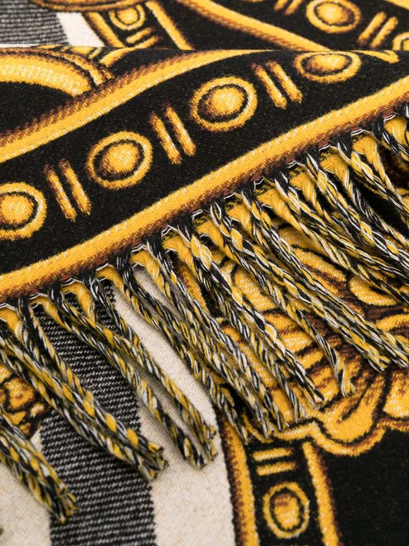 Multicoloured Baroque Wool Blanket