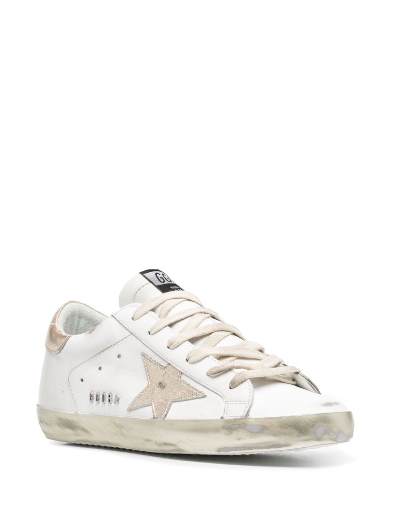 White Super Star Leather Sneakers