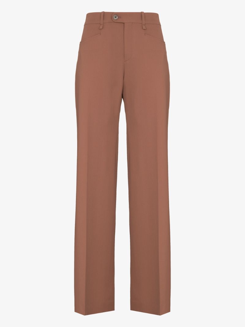 high-waist tailored trousers