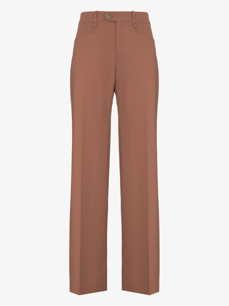 high-waist tailored trousers