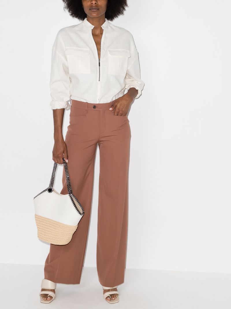 High Waist Tailored Trousers