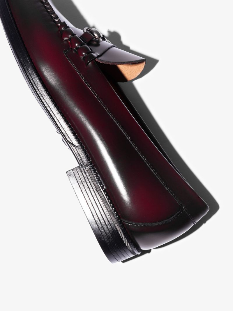 Burgundy Lincoln Easy Weejuns Leather Loafers