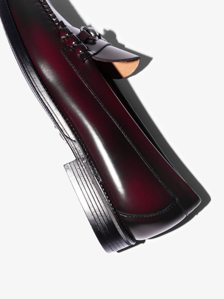 Burgundy Lincoln Easy Weejuns Leather Loafers