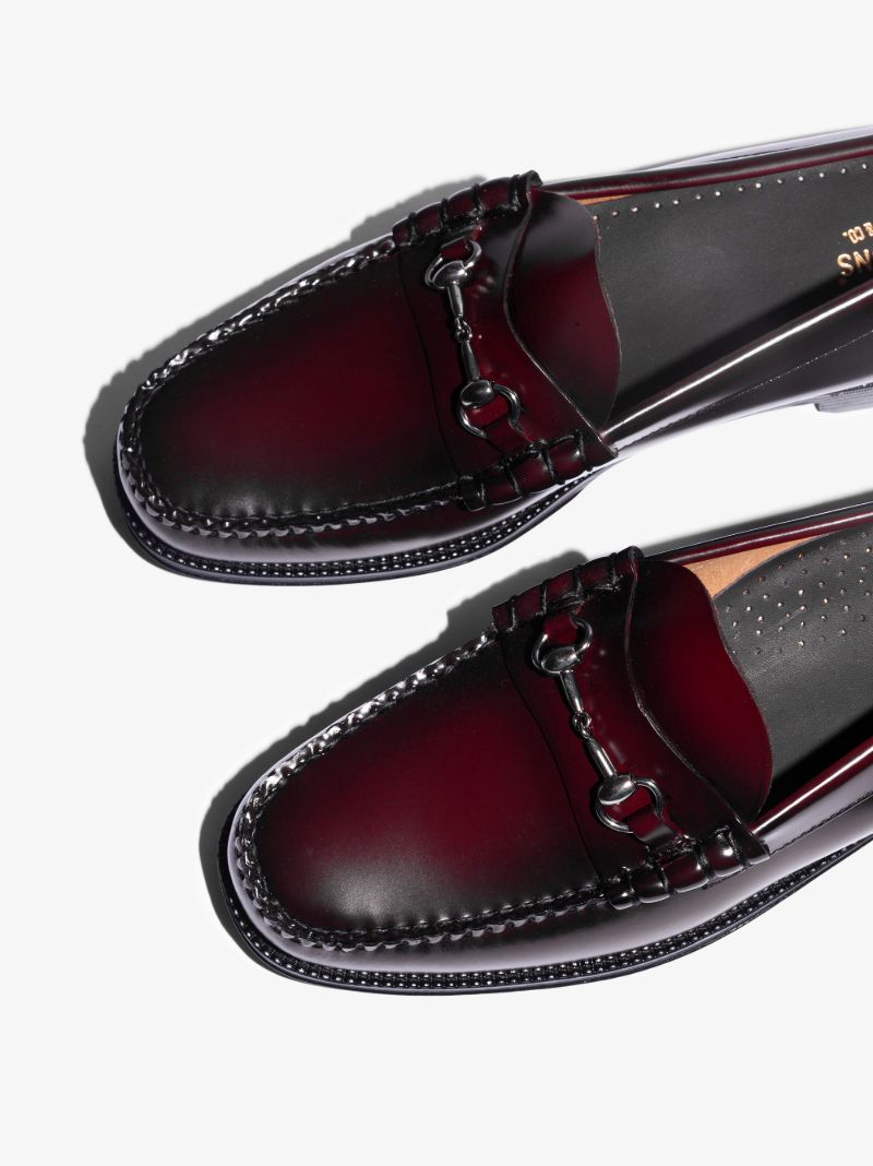 Burgundy Lincoln Easy Weejuns Leather Loafers