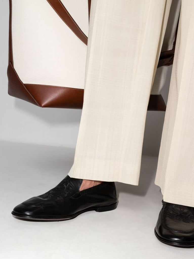 Black Soft Leather Loafers