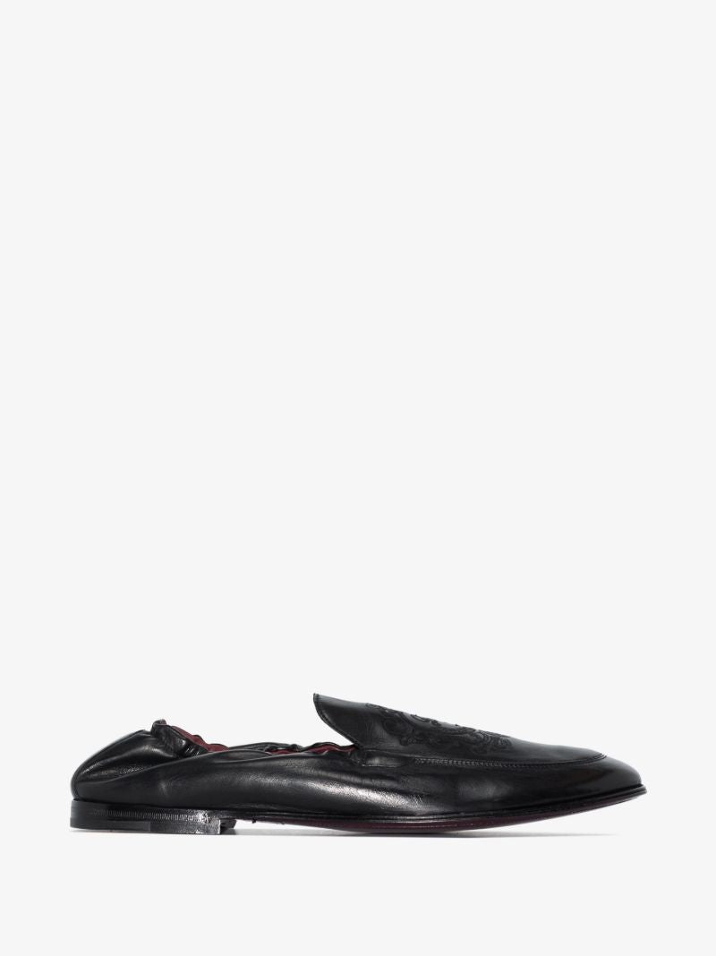 Black Soft Leather Loafers