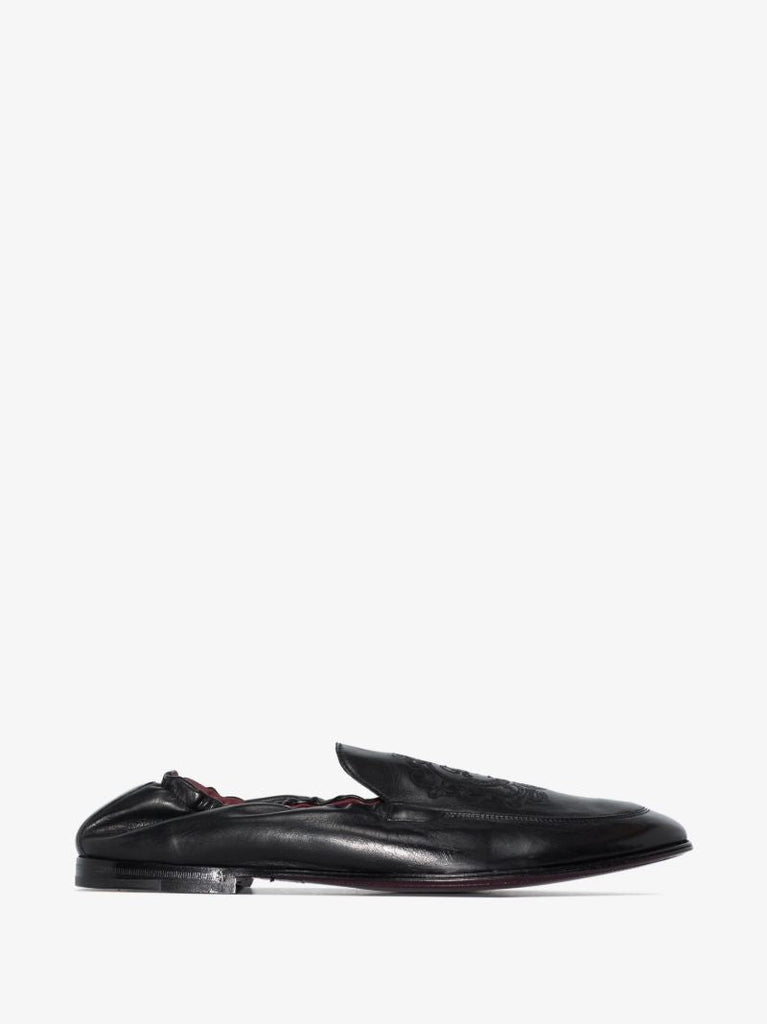 Black Soft Leather Loafers