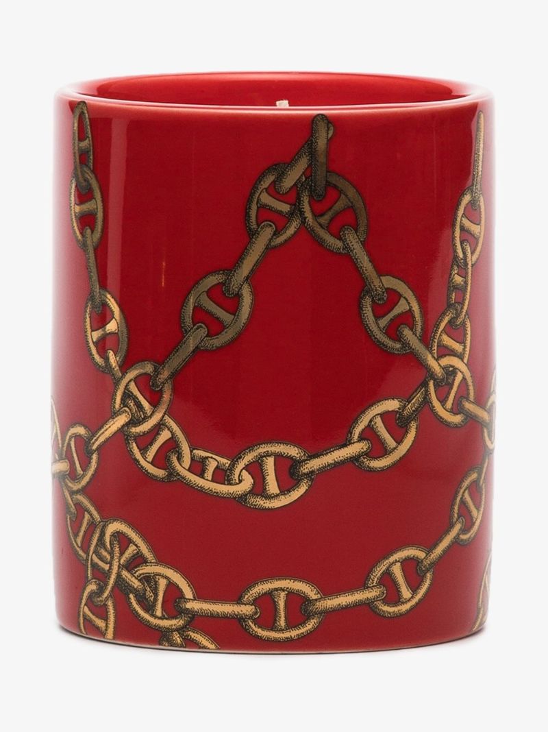 Red and White Otto Catene Candle