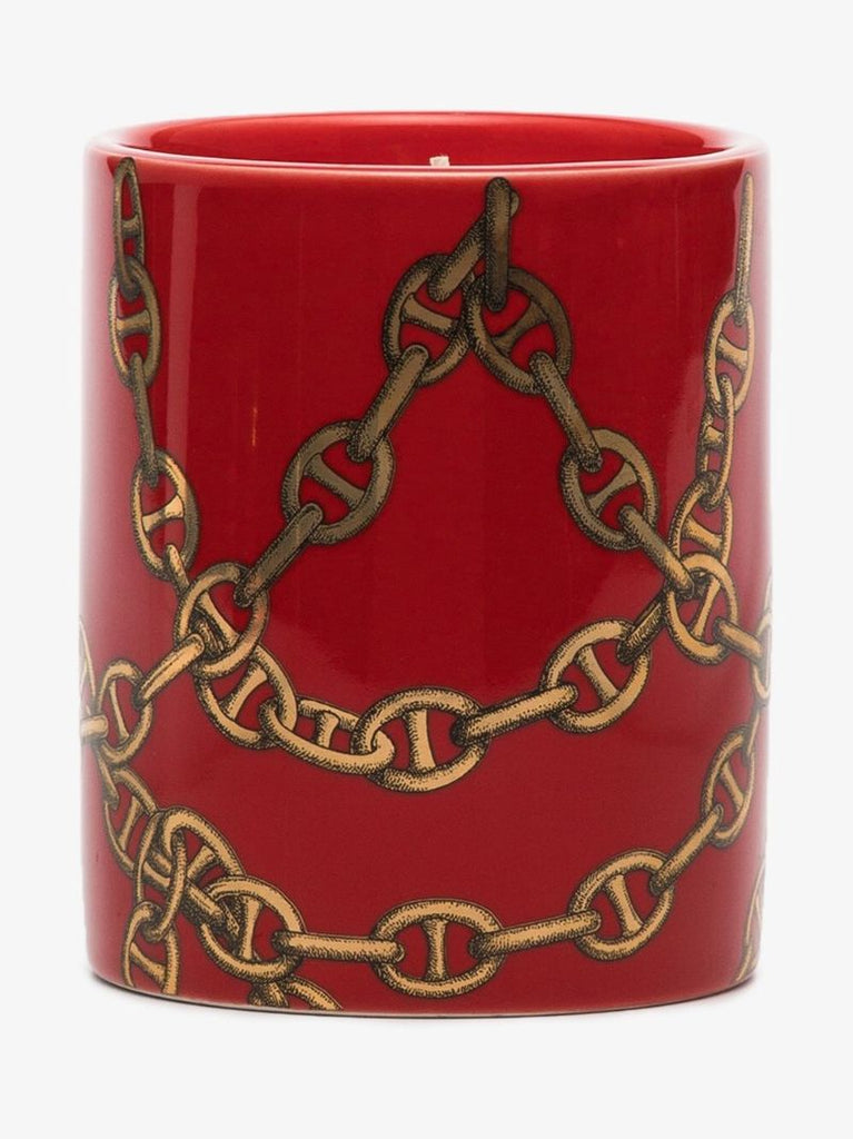 Red and White Otto Catene Candle