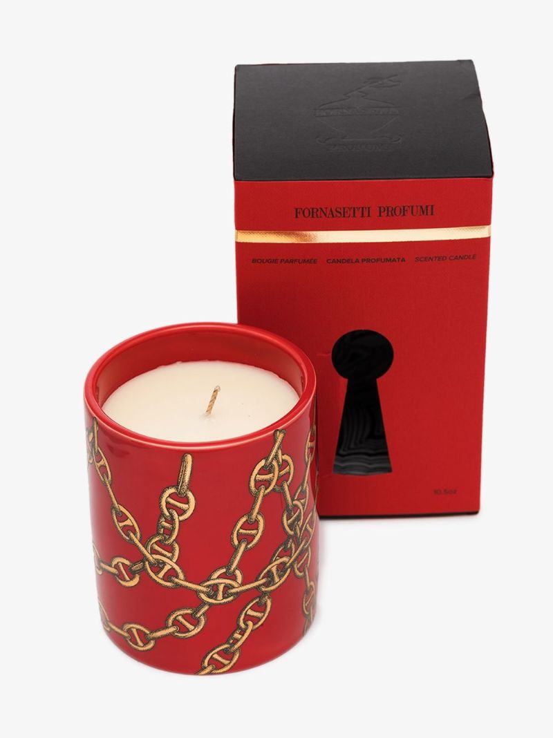 Red and White Otto Catene Candle