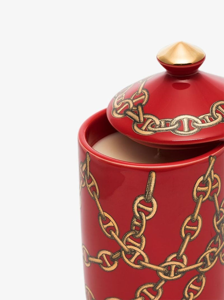 Red and White Otto Catene Candle