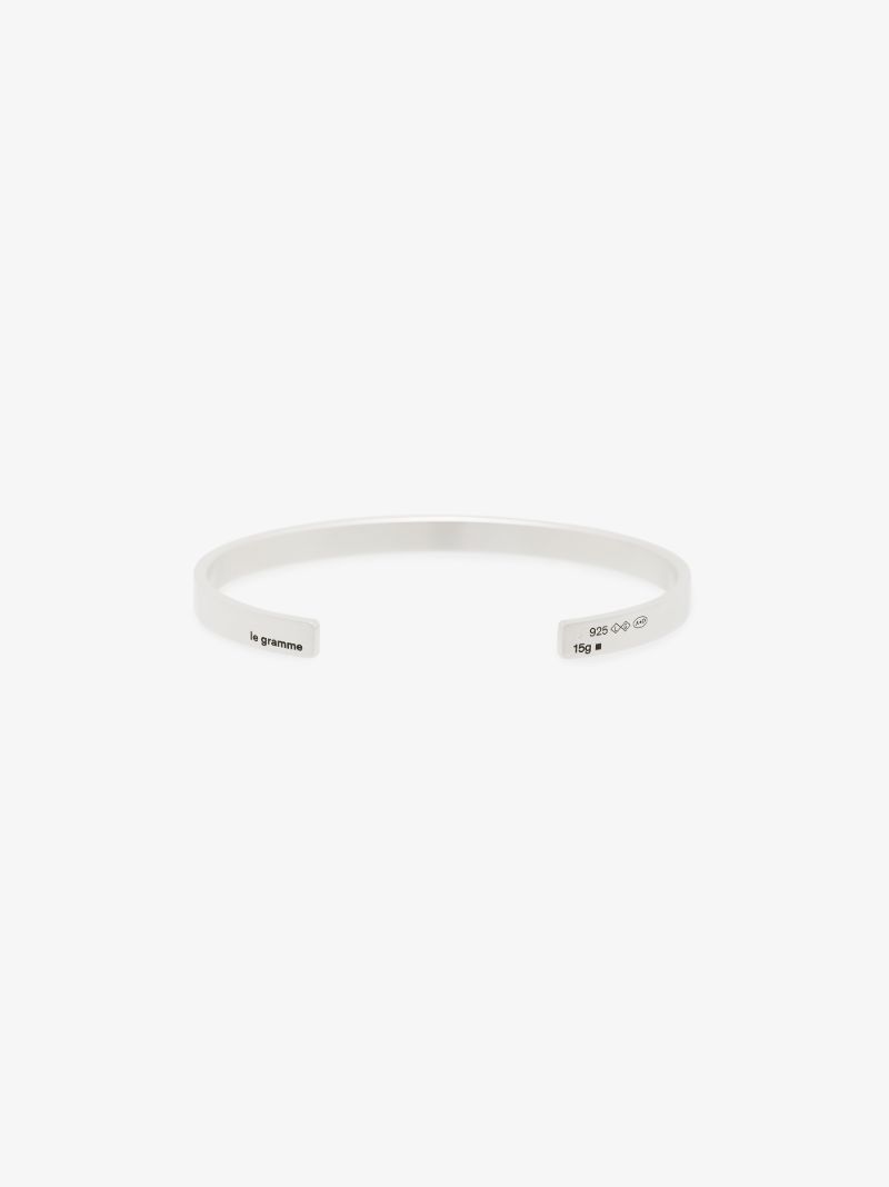 Sterling Silver Le 15g Polished Ribbon Bracelet