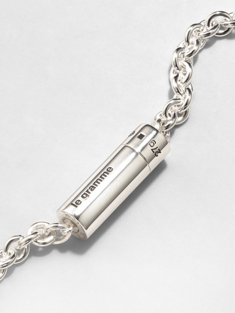 Sterling Silver Le 27g Polished Cable Necklace