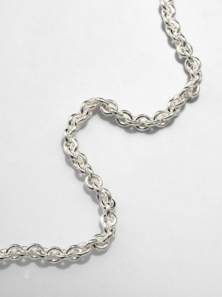 Sterling Silver Le 27g Polished Cable Necklace