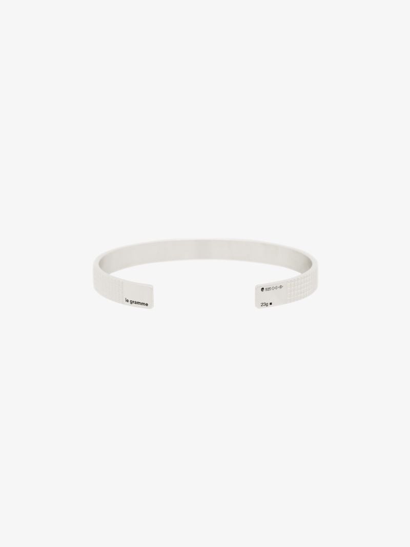 Sterling Silver Le 23g GuillochÃ_x0083_Â© Polished Bracelet