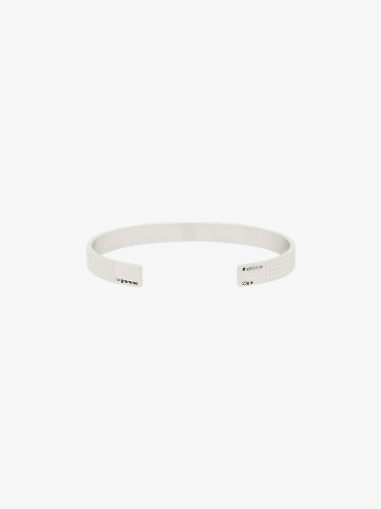 Sterling Silver Le 23g GuillochÃ_x0083_Â© Polished Bracelet