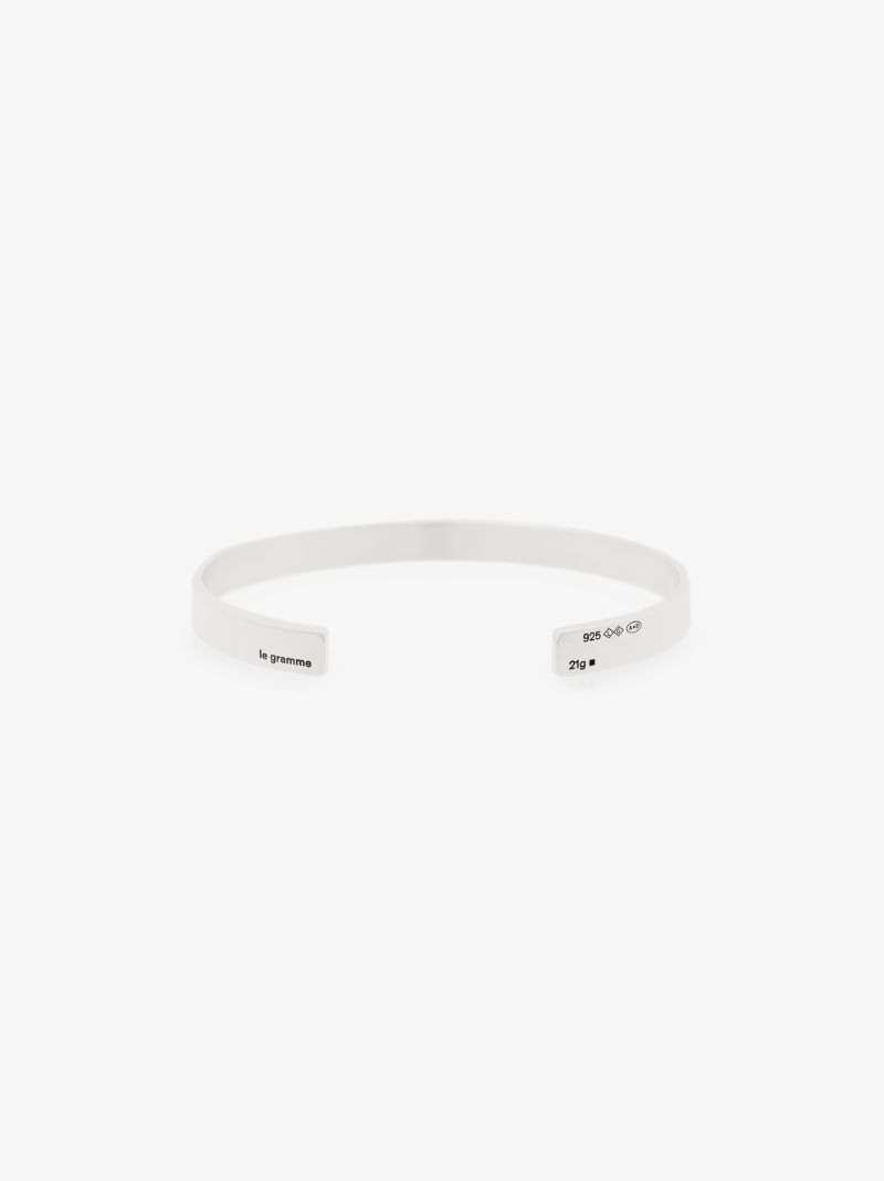 Sterling Silver Le 21g Polished Ribbon Bracelet