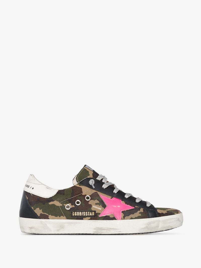 Khaki Super-star Camouflage Sneakers